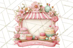 Sweet Treats Bakery Clipart, Pastel Dessert Clip Art Png Product Image 3
