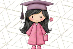 Kids Graduation Clipart PNG, Preschool Kindergarten Kids Product Image 3
