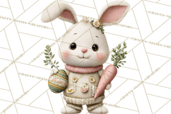 Yarn Animal Easter Clipart, Knitted Plush Easter Animals Png Product Image 3