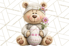 Yarn Animal Easter Clipart, Knitted Plush Easter Animals Png Product Image 4