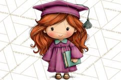 Kids Graduation Clipart PNG, Preschool Kindergarten Kids Product Image 4