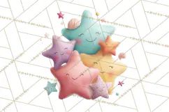 Pastel Retro 90s PNG, Cute Aesthetic Clipart, Checkerboard Product Image 4