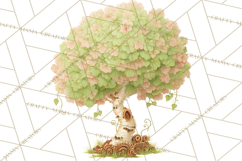 Whimsical Trees Clipart, Woodland Forest PNG, Wooden Png Product Image 4