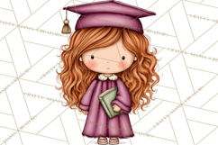 Kids Graduation Clipart PNG, Preschool Kindergarten Kids Product Image 5