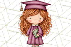 Kids Graduation Clipart PNG, Preschool Kindergarten Kids Product Image 5