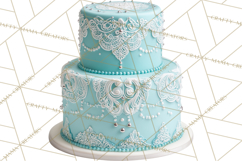 Birthday Cake Clipart, Tiered Cake PNG, Drip Cake PNG Product Image 5