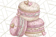 Valentine Picnic Party Clipart, Pink Heart Picnic PNG Product Image 2