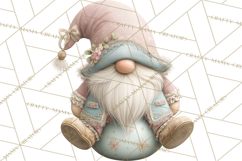 Easter Gnomes Clipart, Cute Bunny Hats, Pastel Eggs Png Product Image 2