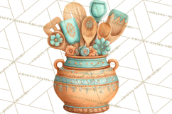 Southwestern Kitchen Clipart, Desert Kitchen Appliances PNG Product Image 2