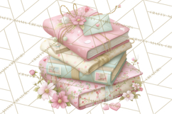 Pink Romantic Letter Clipart, Love Notes Clip Art PNG Product Image 2