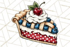 4th of July Retro Diner Clipart, Patriotic Americana Diner Product Image 3
