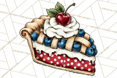 4th of July Retro Diner Clipart, Patriotic Americana Diner Product Image 3