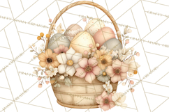 Vintage Easter Props Clipart PNG, Easter Eggs Printable Product Image 4