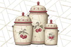 Farmhouse Cherry Kitchen Clipart, Rustic Cherry Kitchen Png Product Image 4