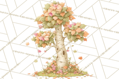Whimsical Trees Clipart, Woodland Forest PNG, Wooden Png Product Image 3