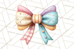 Pastel Retro 90s PNG, Cute Aesthetic Clipart, Checkerboard Product Image 3