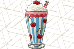 4th of July Retro Diner Clipart, Patriotic Americana Diner Product Image 5
