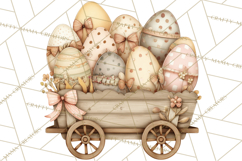 Vintage Easter Props Clipart PNG, Easter Eggs Printable Product Image 3