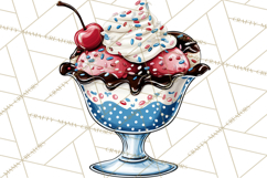 4th of July Retro Diner Clipart, Patriotic Americana Diner Product Image 2