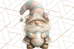 Easter Gnomes Clipart, Cute Bunny Hats, Pastel Eggs Png Product Image 2