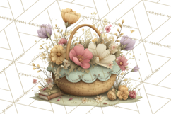 Springtime Baby Animal Clipart PNG, Cute Tea Party Bunnies Product Image 2