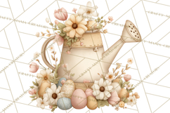 Vintage Easter Props Clipart PNG, Easter Eggs Printable Product Image 3