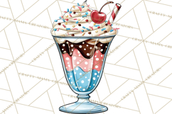 4th of July Retro Diner Clipart, Patriotic Americana Diner Product Image 3