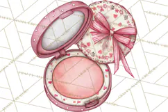 Parisian Coquette Accessories PNG, Girly Clipart, Pastel Product Image 3