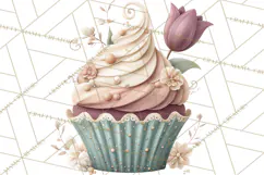 Springtime Baby Animal Clipart PNG, Cute Tea Party Bunnies Product Image 5