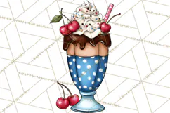 4th of July Retro Diner Clipart, Patriotic Americana Diner Product Image 5