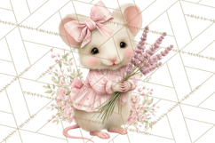 Pastel Cottagecore Animals Clipart, Cute Spring Animals Png Product Image 4