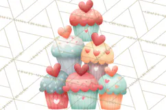 Bee Valentine Clipart PNG, Cute Kawaii Bee With Hearts Product Image 4