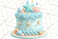 Cartoon Birthday Cake Clipart, Cute Realistic Cake PNG Product Image 3