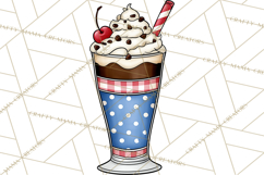 4th of July Retro Diner Clipart, Patriotic Americana Diner Product Image 3