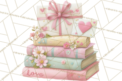 Pink Romantic Letter Clipart, Love Notes Clip Art PNG Product Image 4