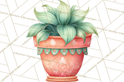 Spring Garden Clipart, Garden Tools Clip Art PNG, Watercolor Product Image 5