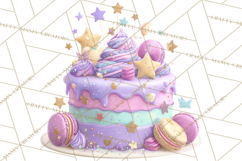 Cartoon Birthday Cake Clipart, Cute Realistic Cake PNG Product Image 5