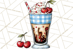 4th of July Retro Diner Clipart, Patriotic Americana Diner Product Image 5