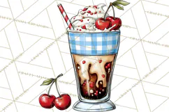4th of July Retro Diner Clipart, Patriotic Americana Diner Product Image 5