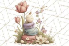 Springtime Baby Animal Clipart PNG, Cute Tea Party Bunnies Product Image 2