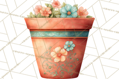 Spring Garden Clipart, Garden Tools Clip Art PNG, Watercolor Product Image 2