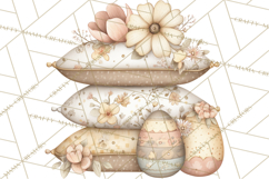Vintage Easter Props Clipart PNG, Easter Eggs Printable Product Image 3