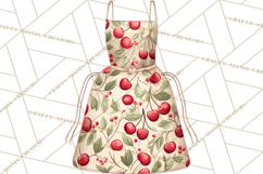 Farmhouse Cherry Kitchen Clipart, Rustic Cherry Kitchen Png Product Image 3