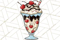 4th of July Retro Diner Clipart, Patriotic Americana Diner Product Image 3