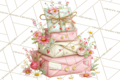 Pink Romantic Letter Clipart, Love Notes Clip Art PNG Product Image 3