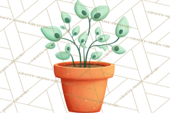 Spring Garden Tools Clipart, Cute Gardening Tools PNG Product Image 4