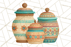 Southwestern Kitchen Clipart, Desert Kitchen Appliances PNG Product Image 4