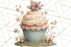 Springtime Baby Animal Clipart PNG, Cute Tea Party Bunnies Product Image 5