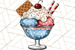 4th of July Retro Diner Clipart, Patriotic Americana Diner Product Image 5