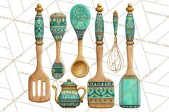 Southwestern Kitchen Clipart, Desert Kitchen Appliances PNG Product Image 3